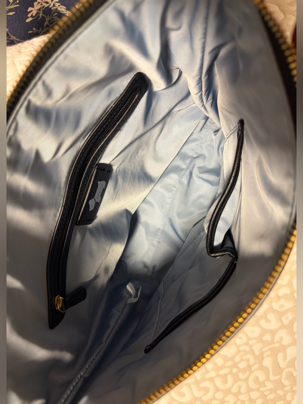 RADLEY LONDON Black & Cream Floral-Print Crossbody Bag - Picture 9 of 13